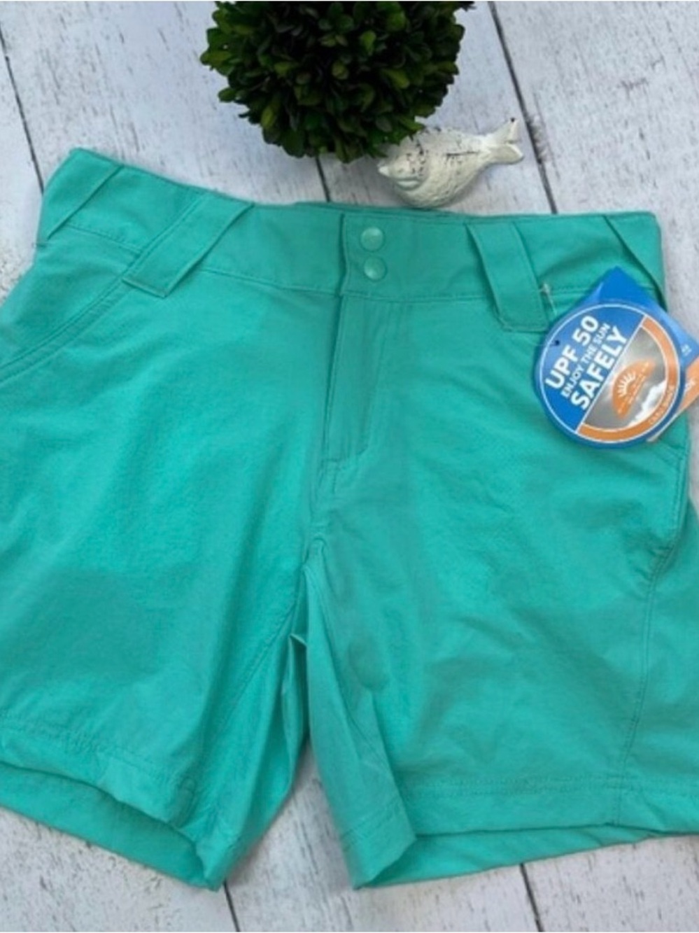 Columbia Women’s UPF 50+ Turquoise Performance Shorts